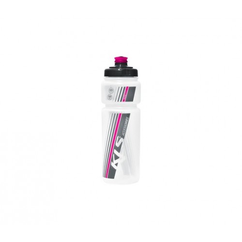 Flaša KLS transparent -pink 0,7L 